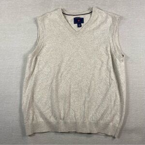 Saddlebred Men's V-Neck Cream Sweater Vest